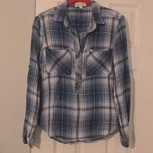 Cloth & stone cotton plaid shirt
